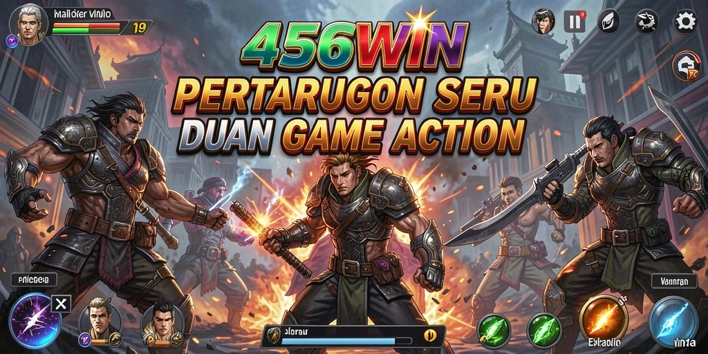 Screenshot utama 456WIN menampilkan aksi bertempur yang mendebarkan.