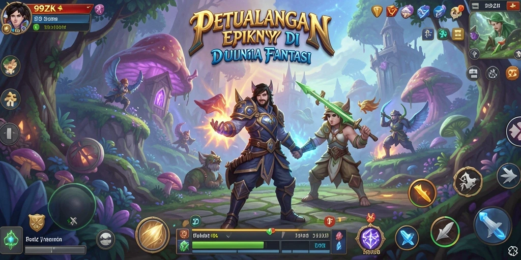 Menampilkan gameplay RPG yang menegangkan dari 99ZK.