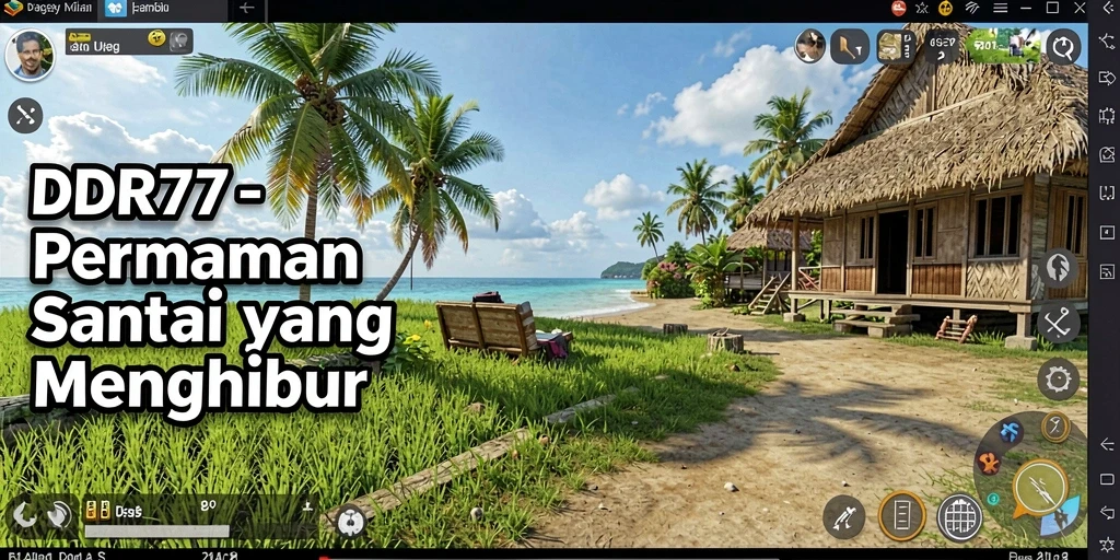 Tampilan gameplay santai dan menyenangkan dari IDR77.