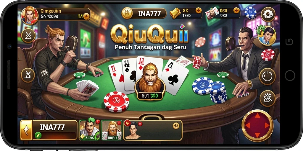 Tampilan gameplay seru dari permainan QiuQiu INA777.