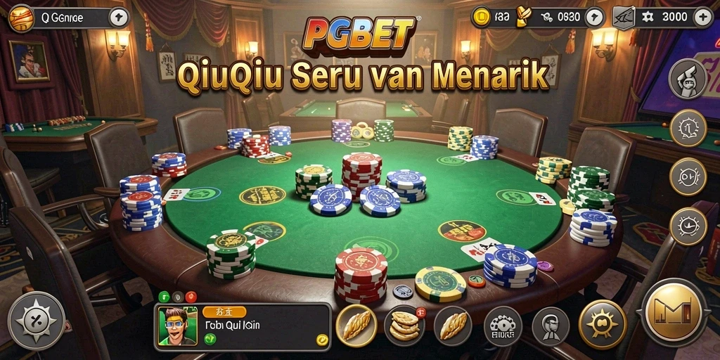 Tampilan gameplay PGBET dengan suasana QiuQiu yang menegangkan.