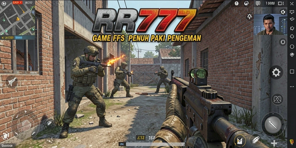 Tampilan gameplay seru dari <strong>RR777</strong> dalam mode FPS.