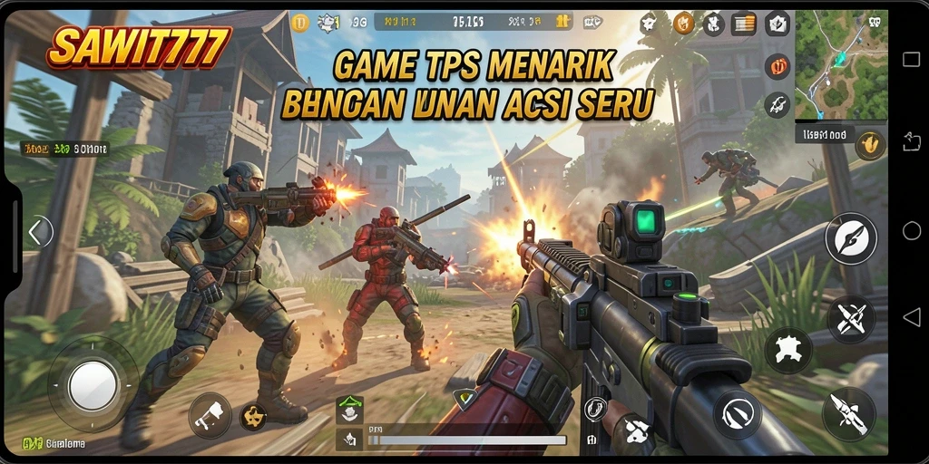 Screenshot SAWIT777 menampilkan aksi seru dalam pertempuran TPS.