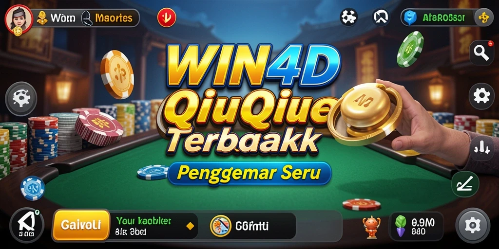 Tampilan menarik dari gameplay QiuQiu di WIN4D.